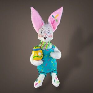 Annalee Artist Bunny Doll Large 22.5"‎ Easter Decor Plush 2008 Collectable